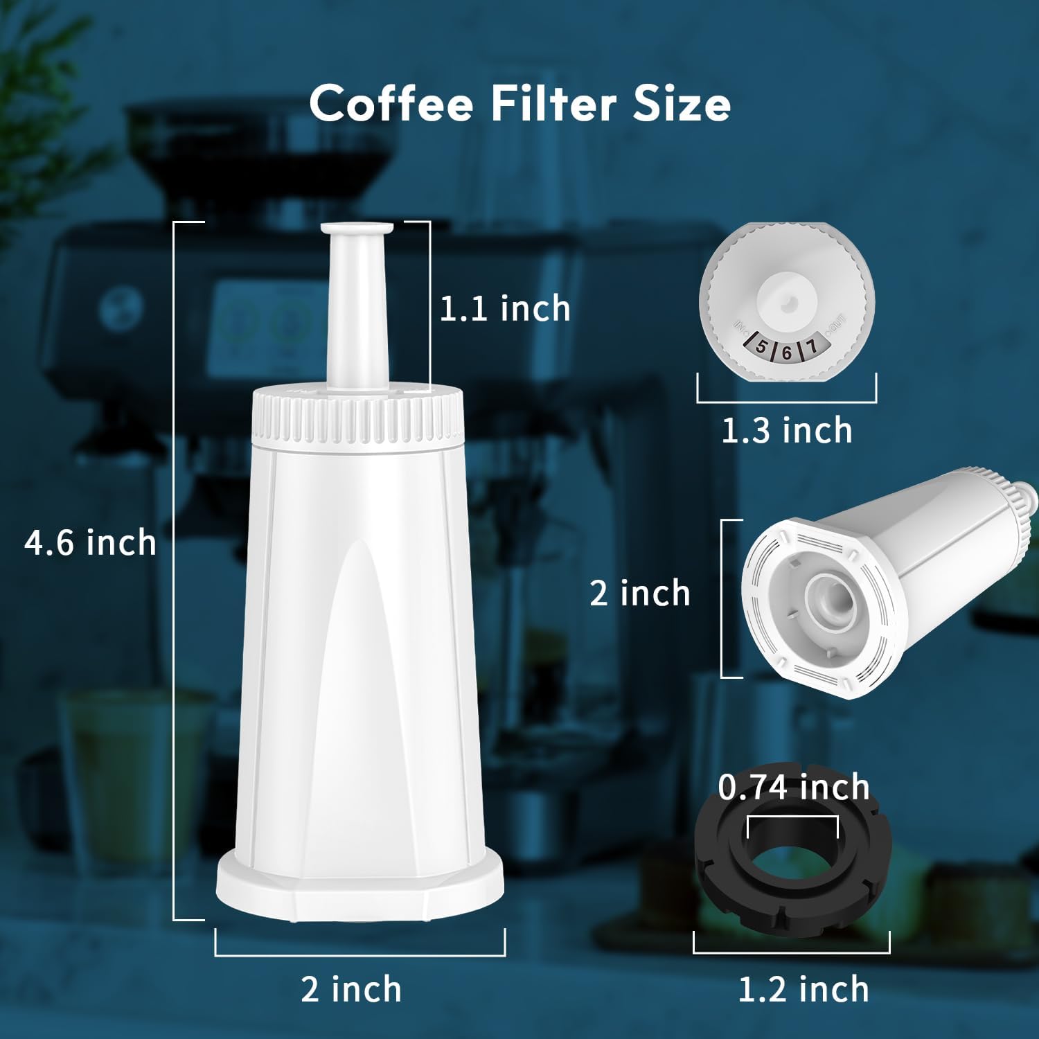 1/2/4 szt. Wymienny filtr wody – Breville Espresso Barista Touch recenzja i cena
