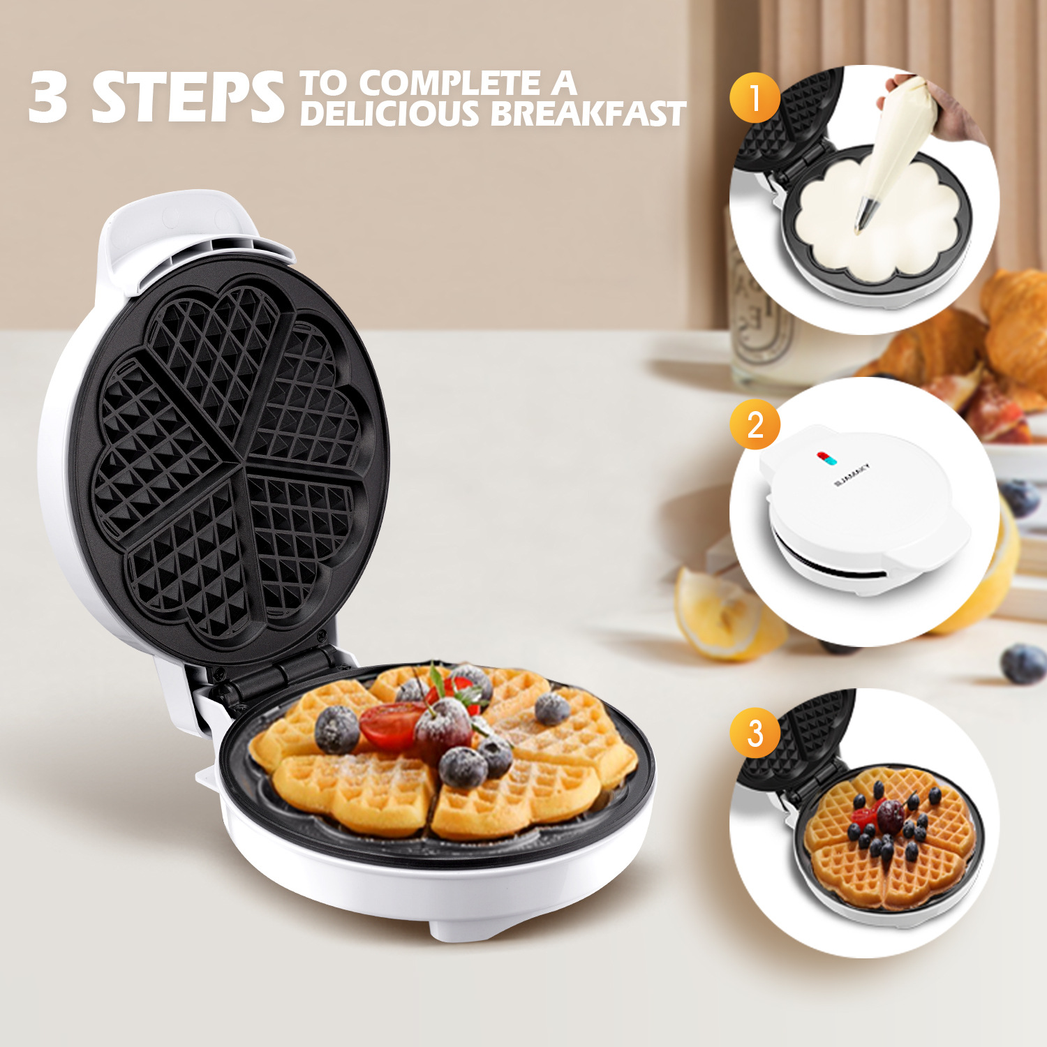 Śniadaniowe foremki do gofrów  – Egg Waffle Pan recenzja i cena