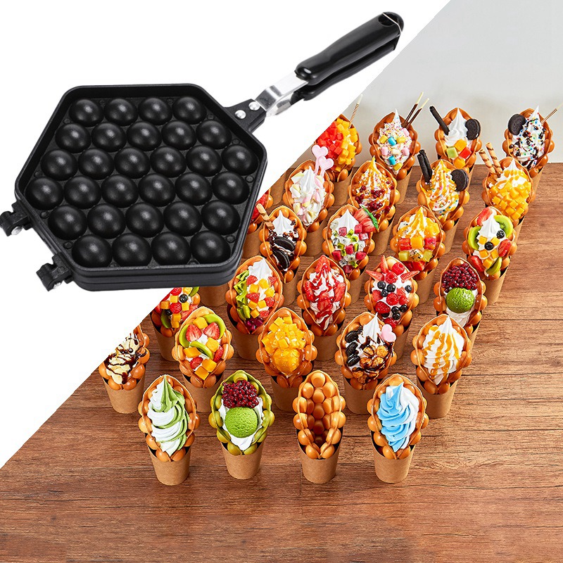 Forma do pieczenia ciasta jaje – Egg Waffle Pan recenzja i cena