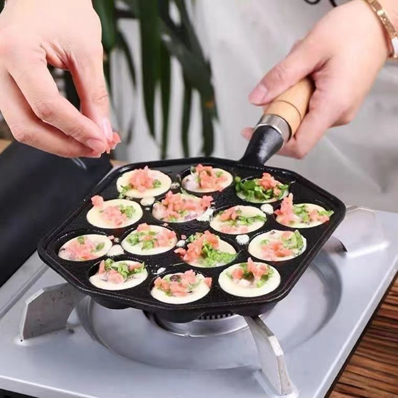 Patelnia do takoyaki, łatwa w  – Takoyaki Grill Plate recenzja i cena