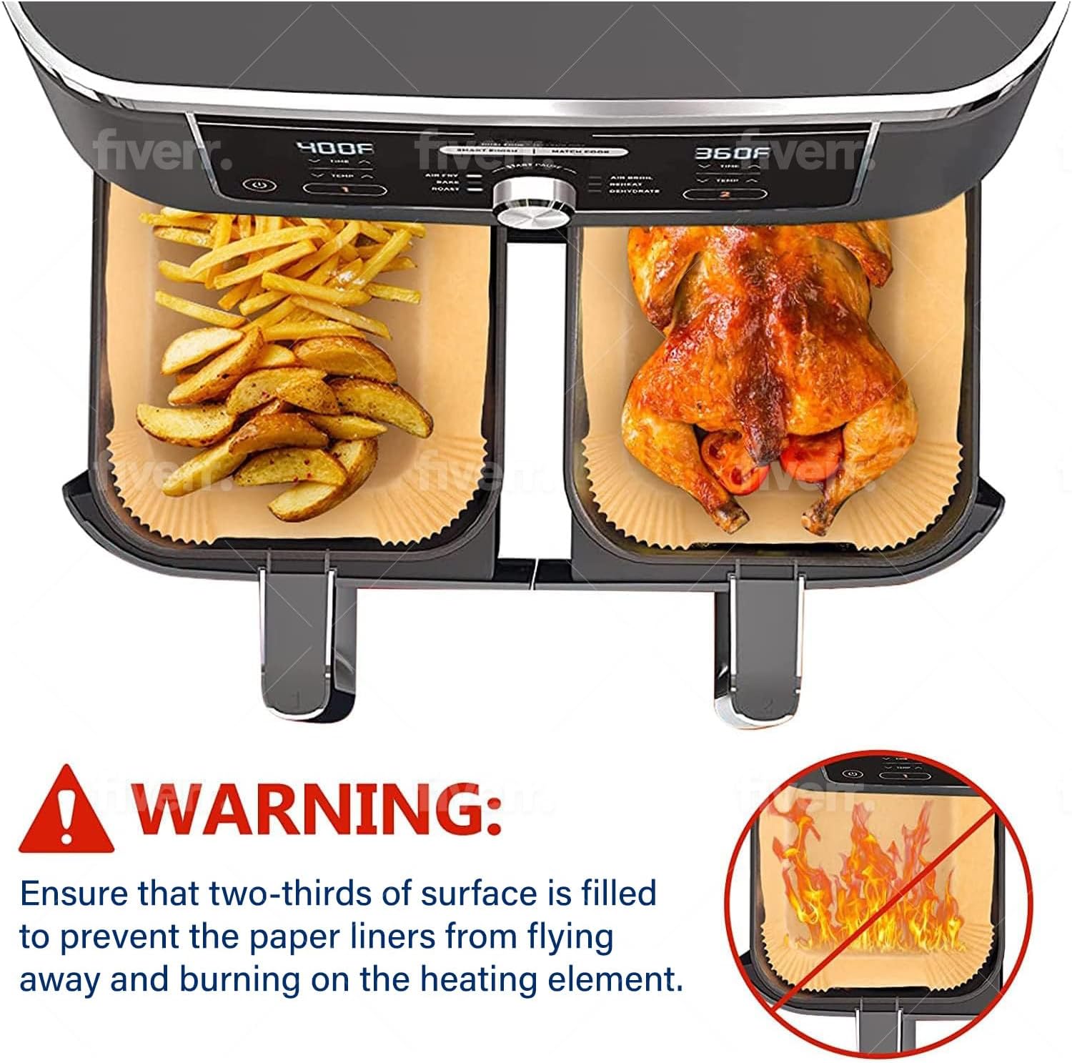 Papier do pieczenia do frytown – Ninja Air Fryer Af300 recenzja i cena
